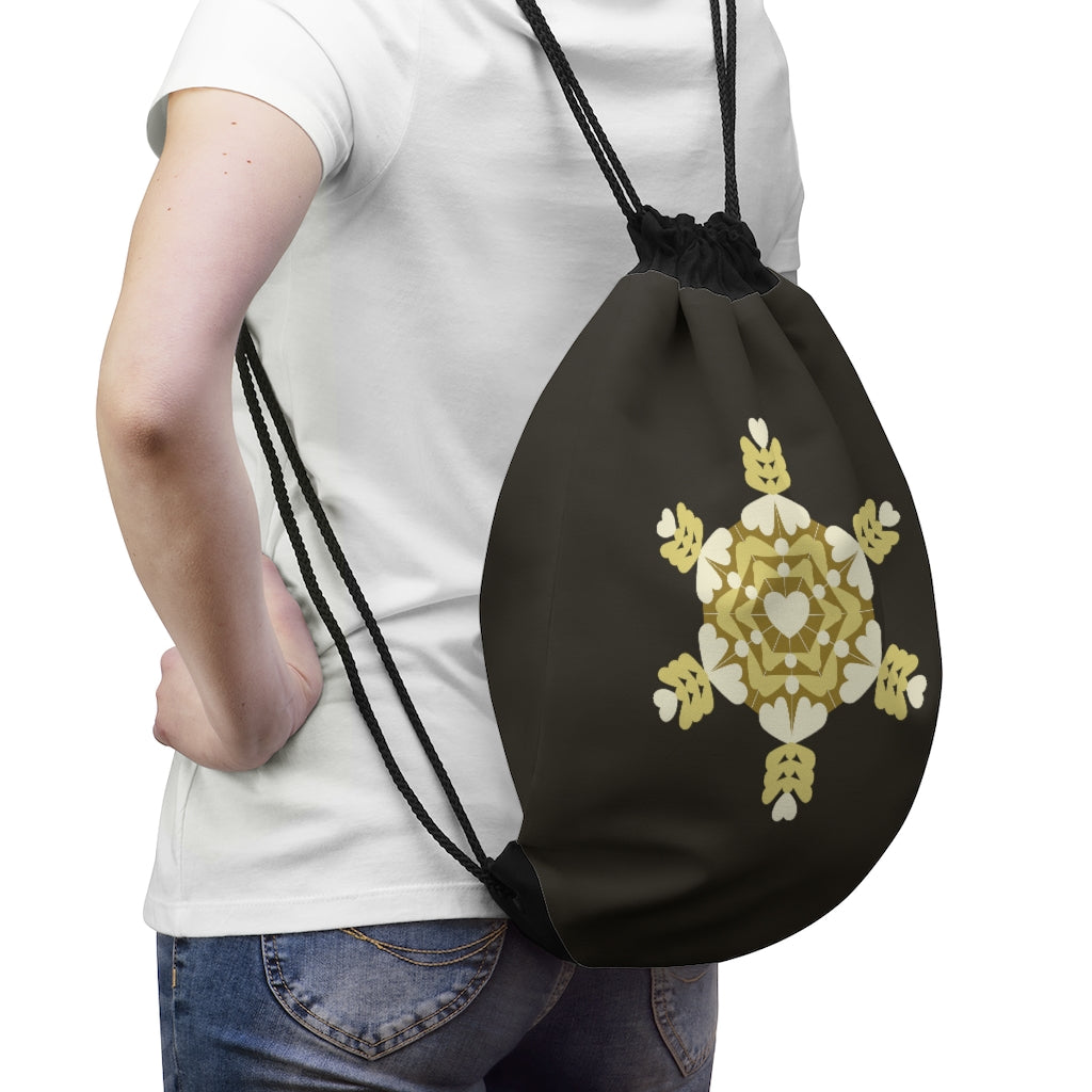 Love Water Crystal Drawstring Bag