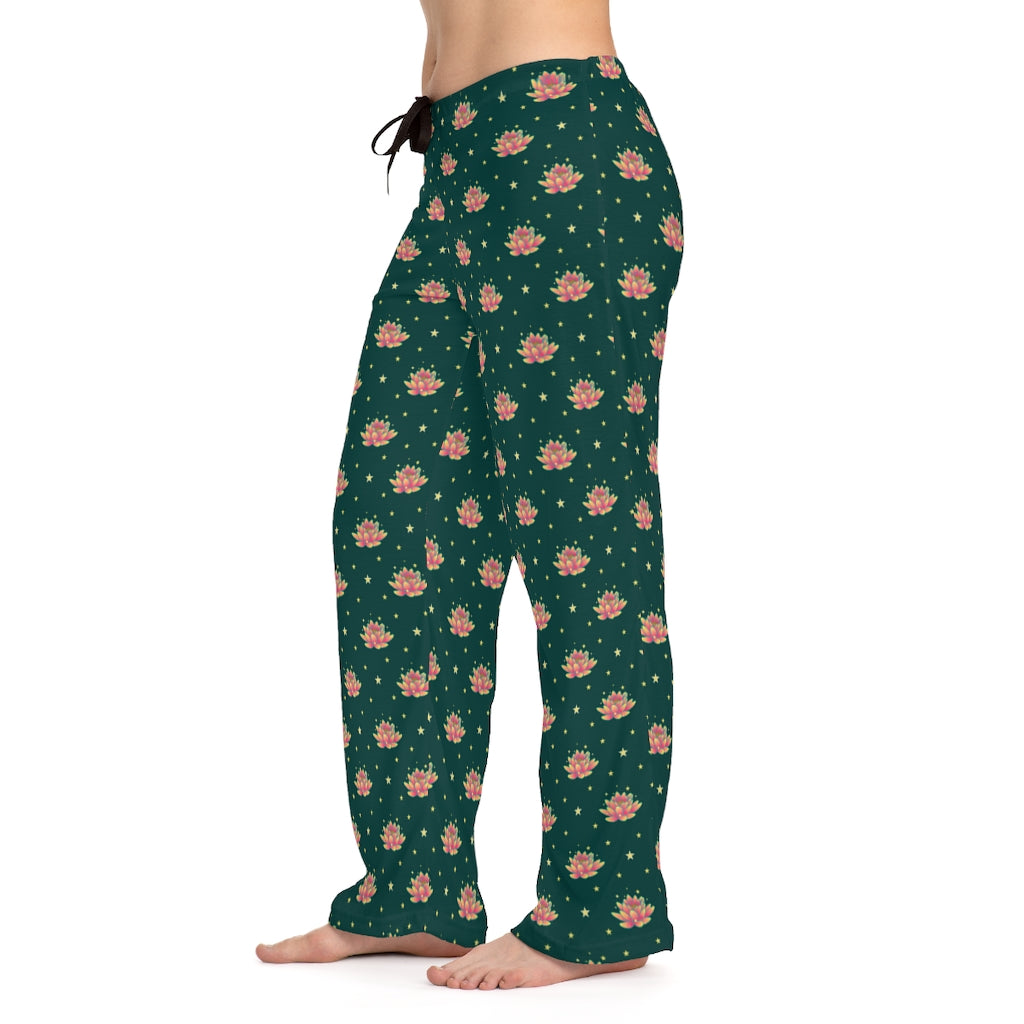 Magical Lotus Green Pajama Pants