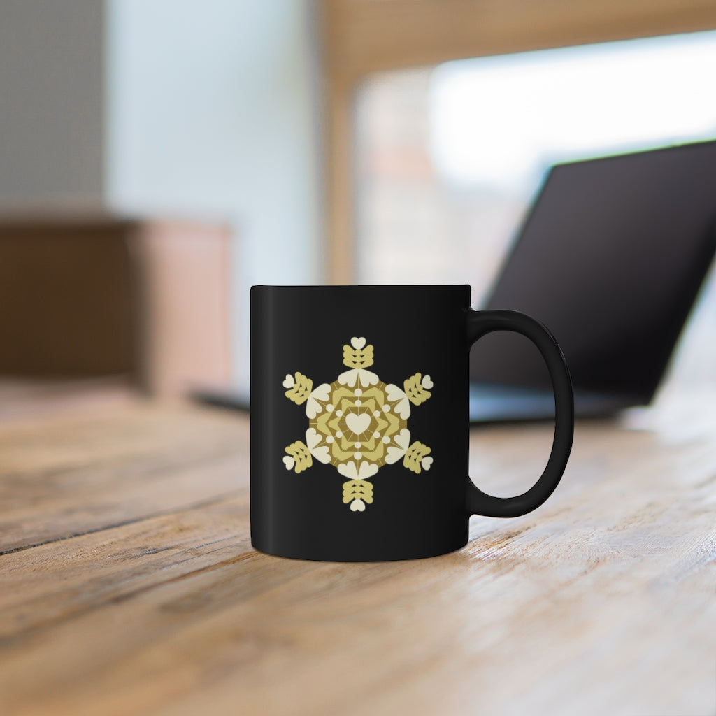 Love Water Crystal Black Mug 11oz