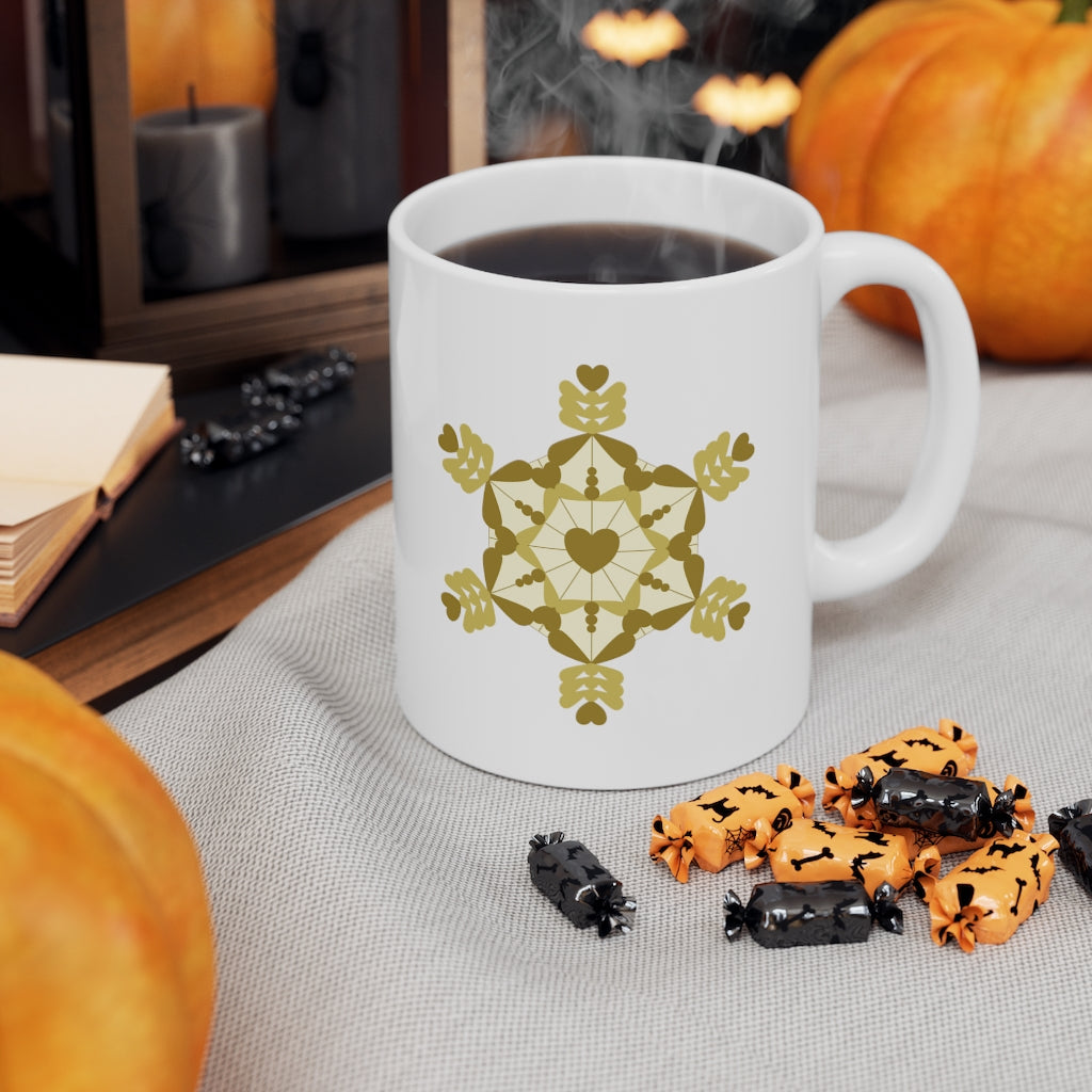 Love Water Crystal White Mug 11oz