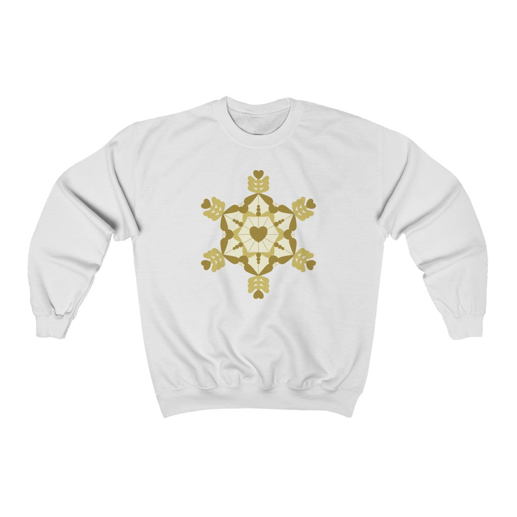 Love Water Crystal White Crewneck Sweatshirt
