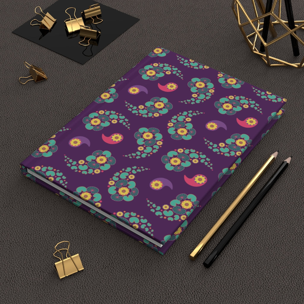 Happy Lotus Hardcover Journal Matte