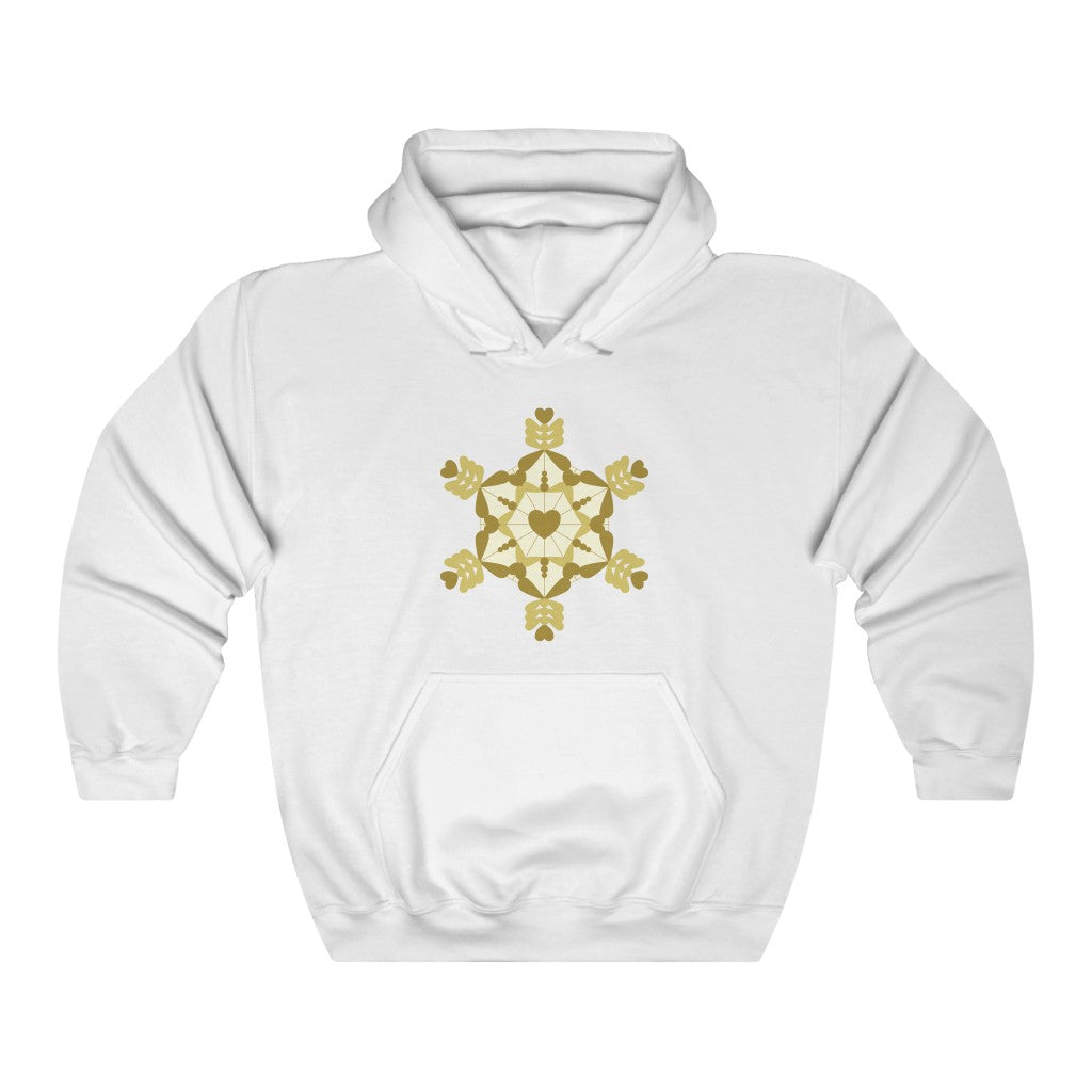 Love Water Crystal White Hooded Sweatshirt