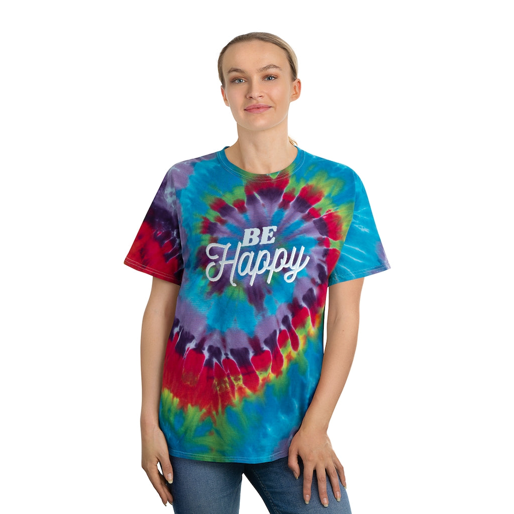 Be Happy Tie-Dye Tee, Spiral