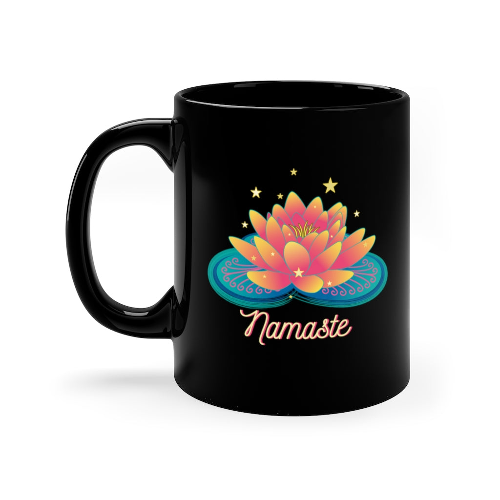 Namaste Black Mug 11oz