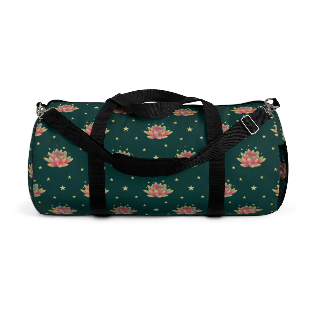 Magical Lotus Green Duffel Bag