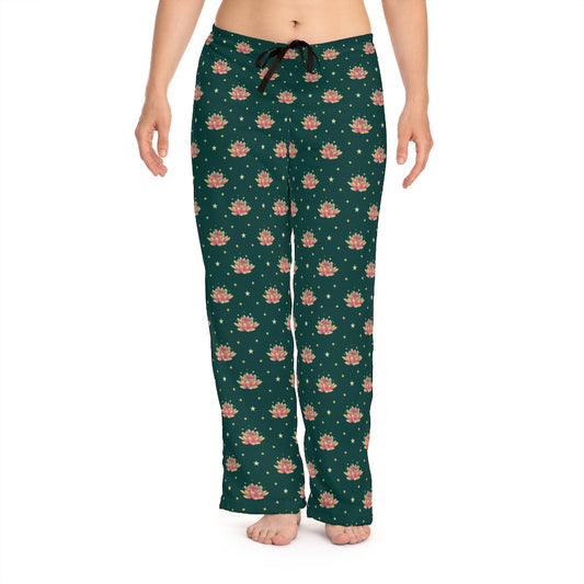 Magical Lotus Green Pajama Pants