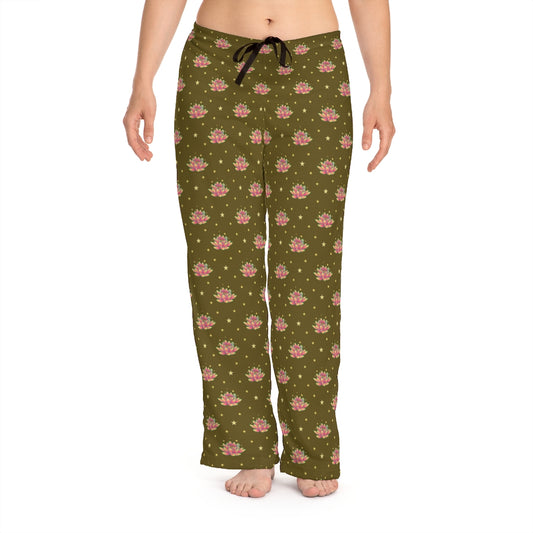 Magical Lotus Dark Golden Pajama Pants