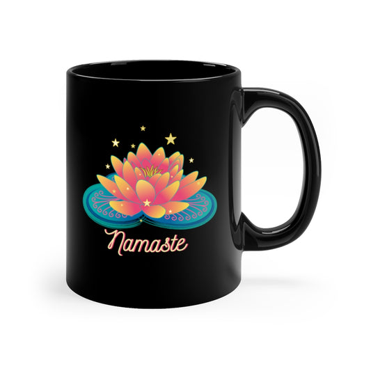 Namaste Black Mug 11oz