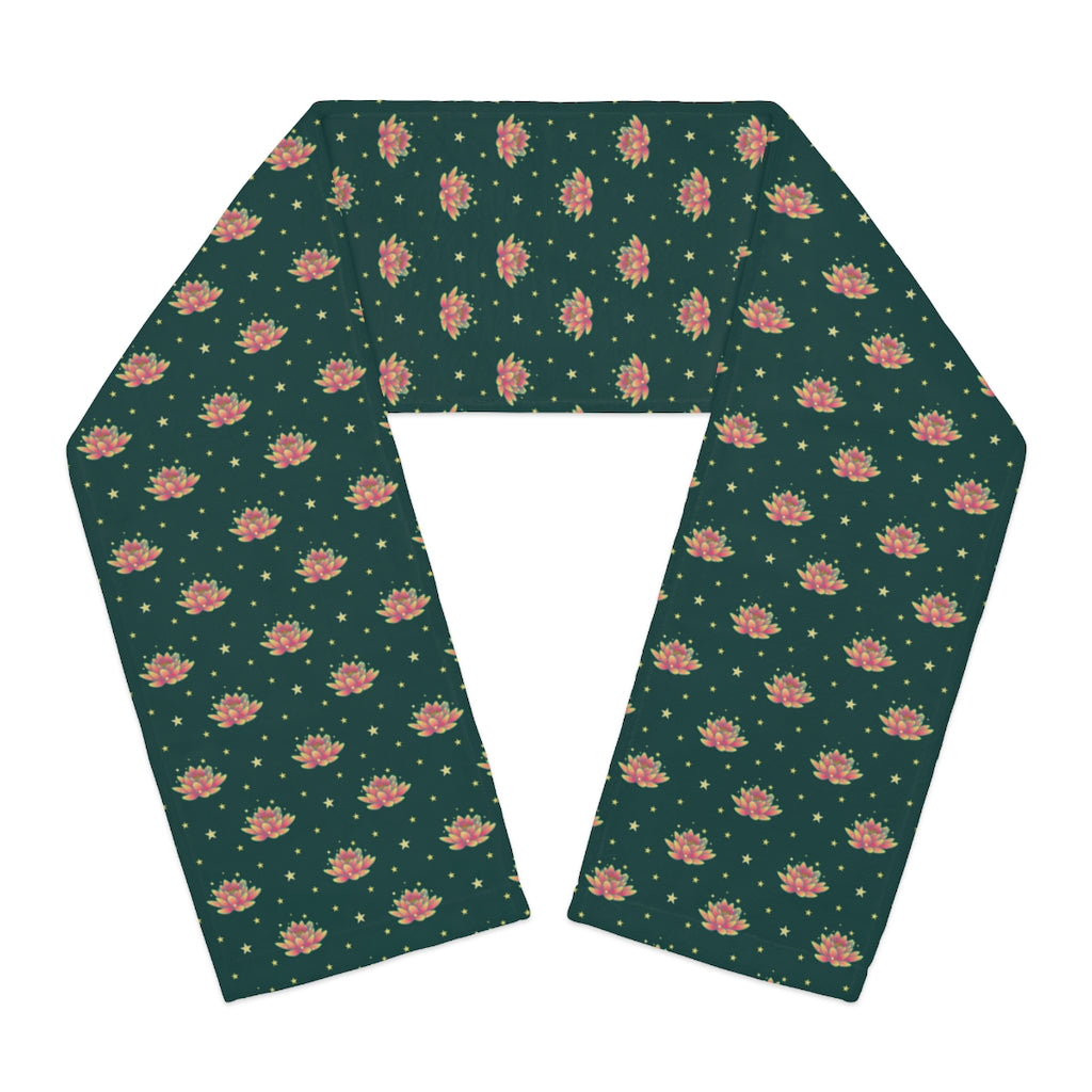 Magical Lotus Green Scarf