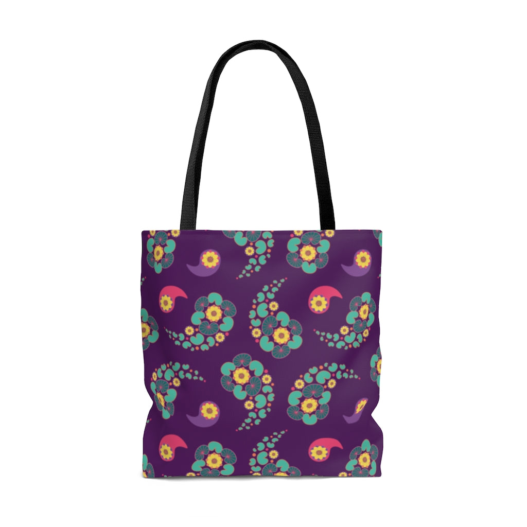 Happy Lotus Tote Bag