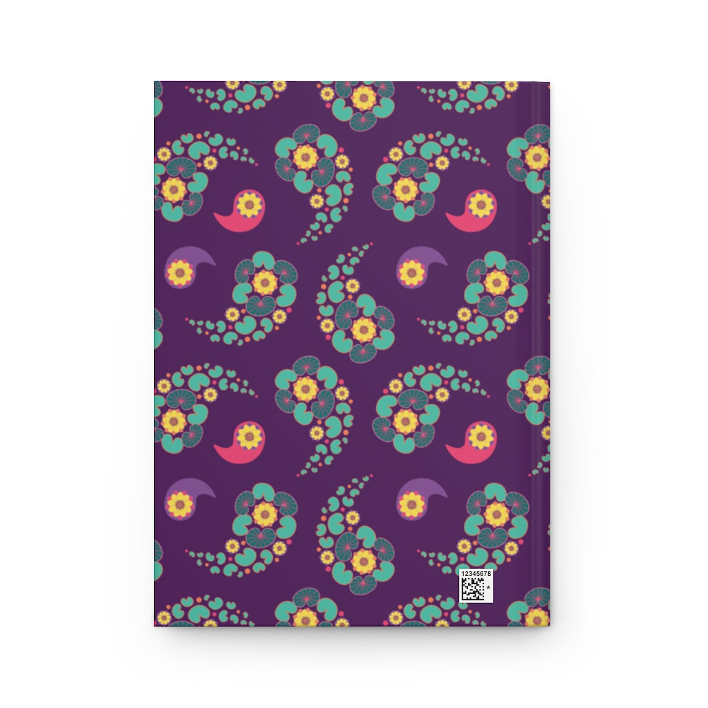 Happy Lotus Hardcover Journal Matte