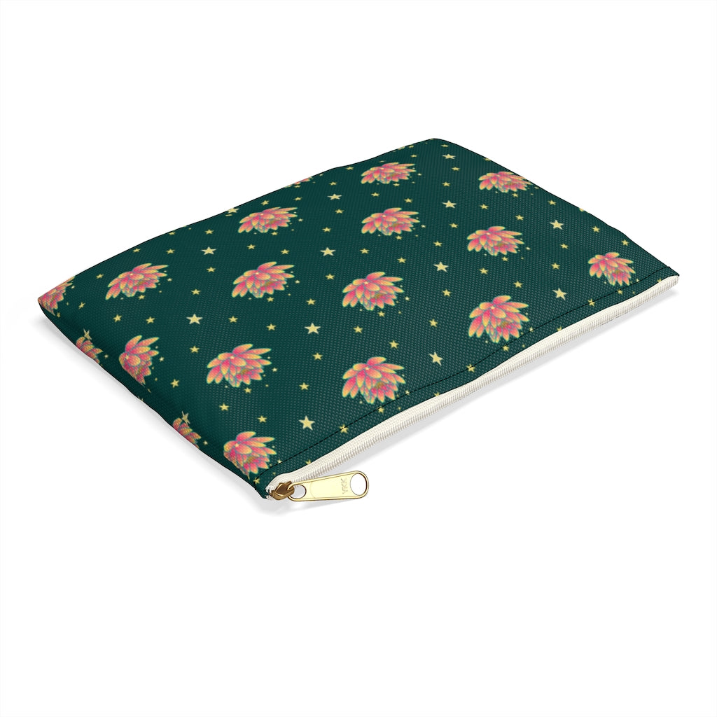 Magical Lotus Green Accessory Pouch