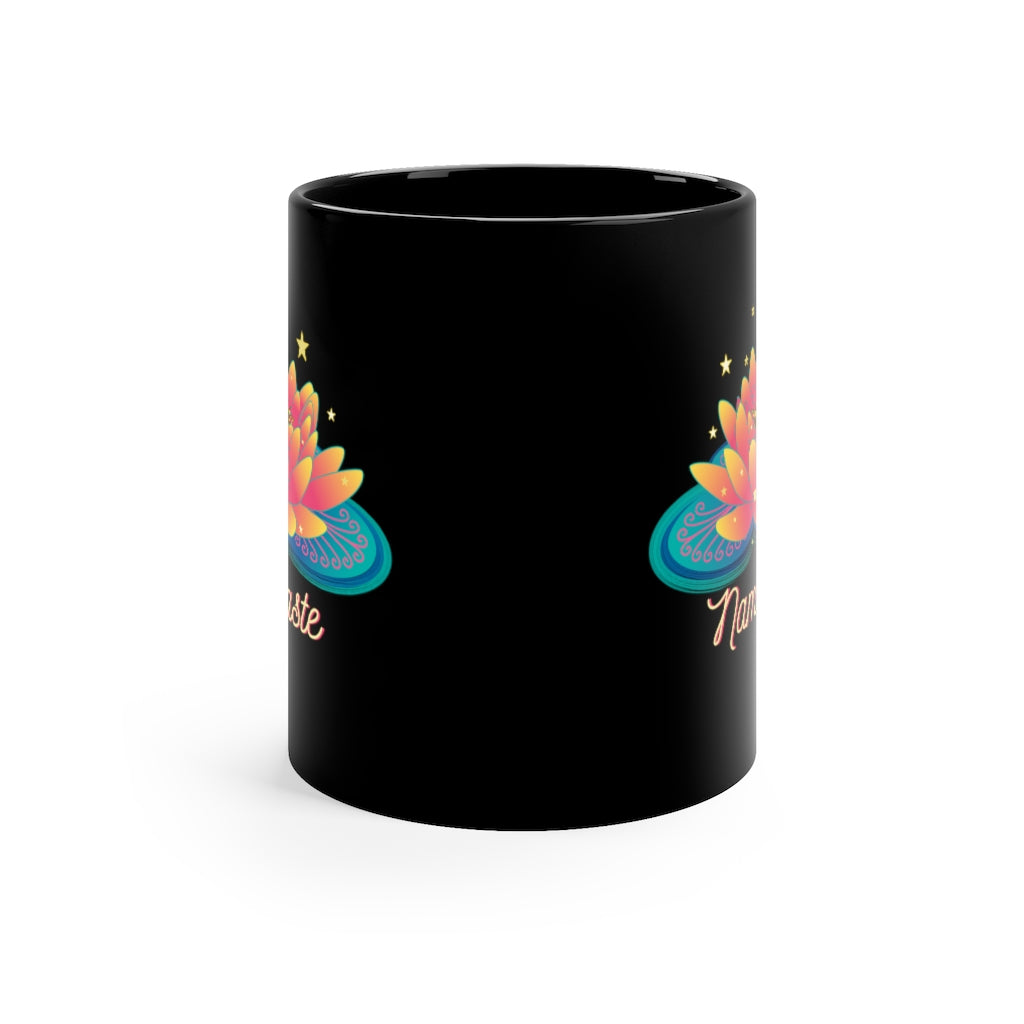 Namaste Black Mug 11oz