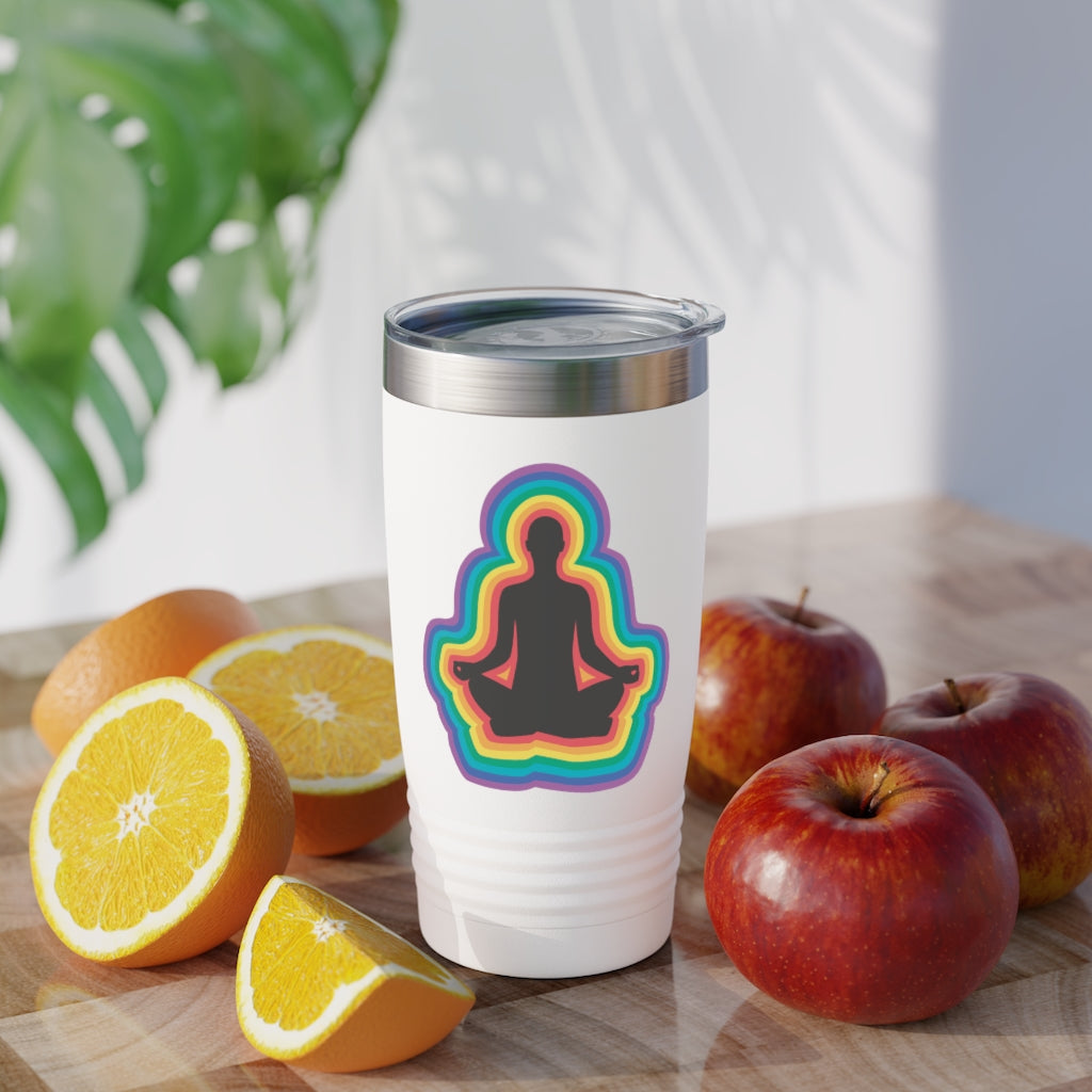 Meditation Vibes Ringneck Tumbler, 20oz