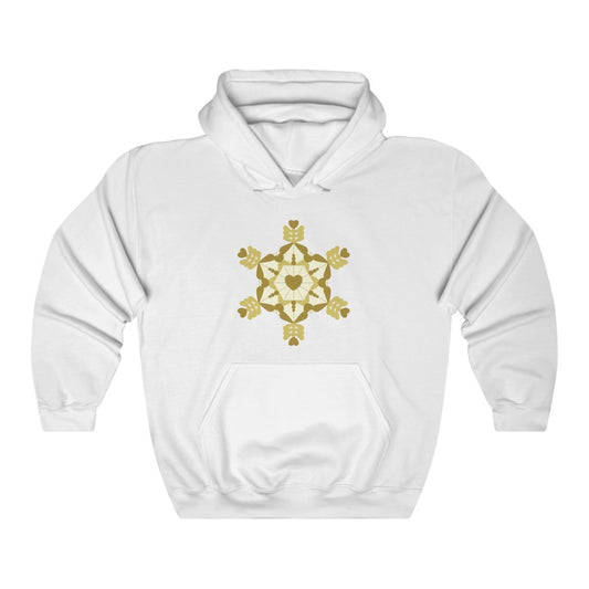 Love Water Crystal White Hooded Sweatshirt